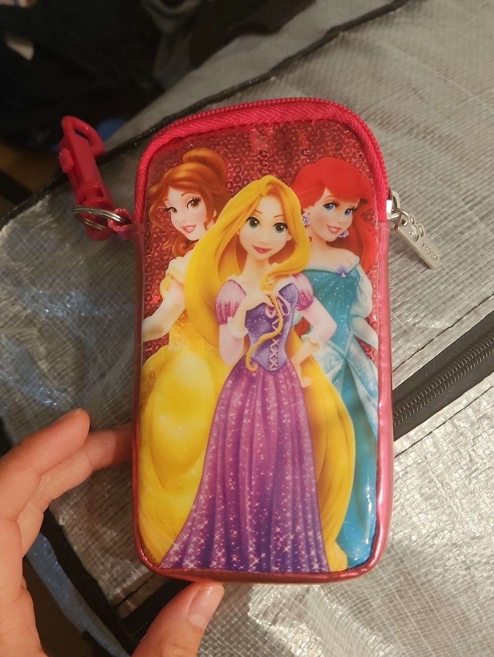 Kids' Pink Disney Princess Mini Tech Storagr Crossbody Bag